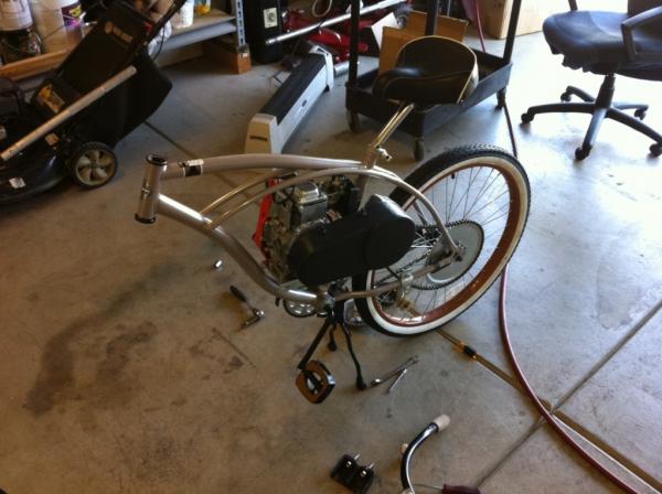 front wheel is off for steer tube conversion
