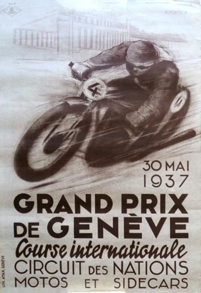 gran prix geneve motorcycle poster