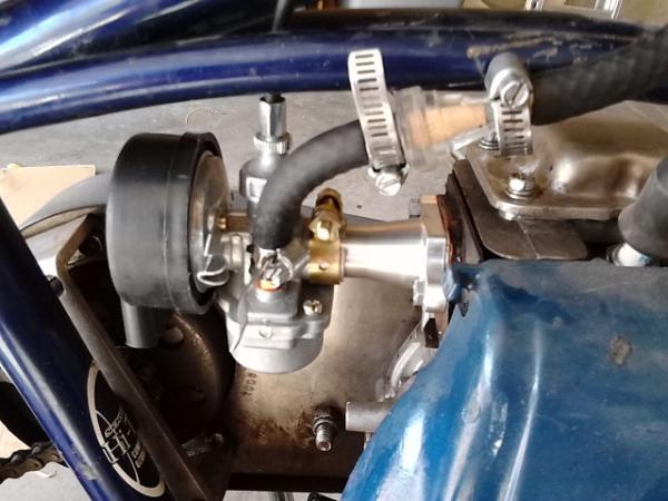 Here's a close up of the whole set up. | Motorized Bicycle Engine Kit Forum