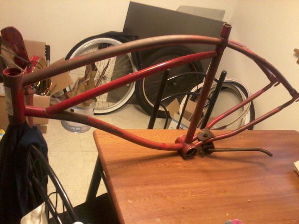 Jc higgins before paint strip and primer
