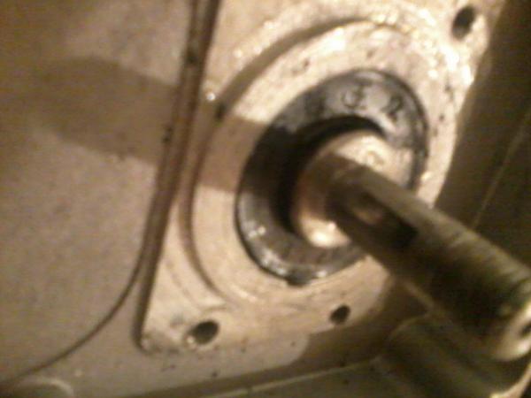 magneto shaft with magnet and key removed