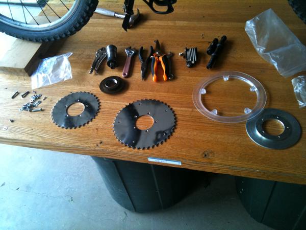 May14 2011: Prep for Front Freewheel Assembly