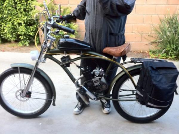 Micargi Huntington, Nuvinci 360 rear cvp hub, front and rear avid BB5 disc brakes(160mm), 1gal tank, 24x3 Electra "Fatti-O" Tires, upgraded carb w/ re