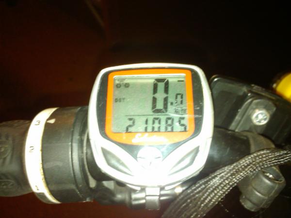 Milage that the speedo is showing minus the 40 miles prior that I had on the odometer because I reset it to see how much fuel milage i was getting to