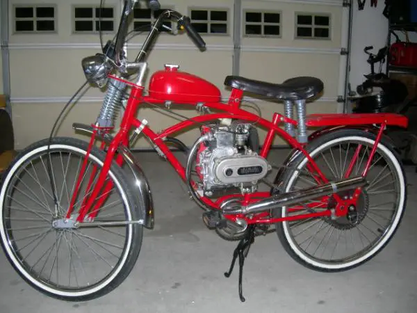My 2-stroker was canned in favor of a Huasheng 142F 4-stroker with Stage III gearbox and long exhaust purchased from Bird Dog. The bike still has a ra