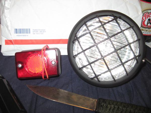 My Head light and Tail light

Now I need to convert them to LED's.
