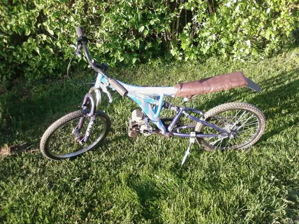 my newest fully suspended 35cc offroder
