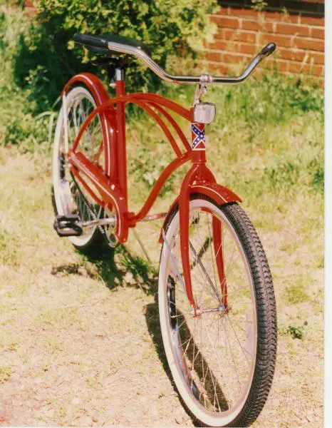 My Red Huffy and soon to be my first motorized bicycle.