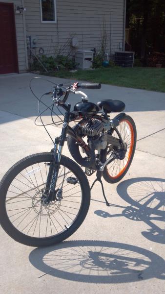 NEW RST  suspension fork and Avid 3 hydraulic front brake set. 203mm brake rotor. this thing stops on a dime with 1 finger.