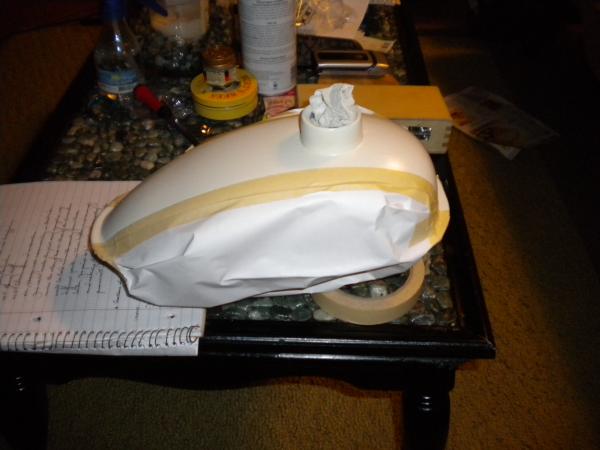 Painting tank.
