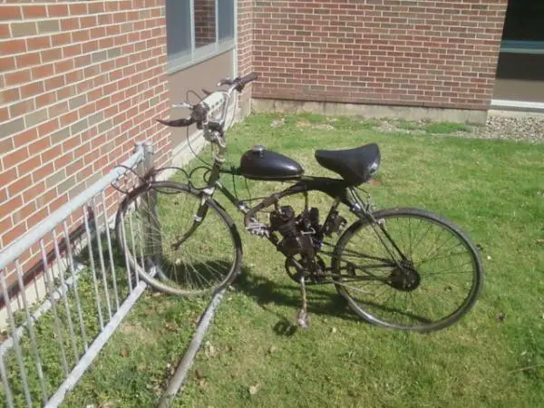 parked in school bike rack