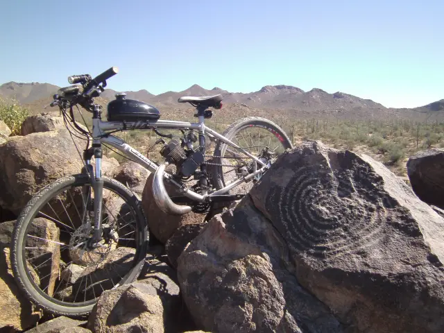 Pima sun dial petroglyph