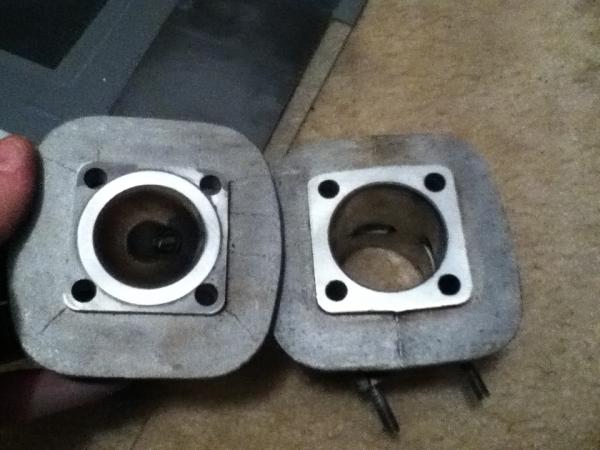 Planed head and cylinder mating surfaces.