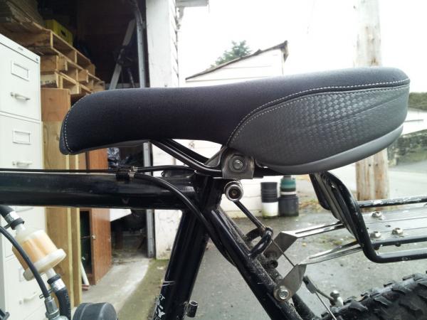 Replacement post (lowest height).
The seat rails are much lower, probably dropped the seat height by 1 1/2".