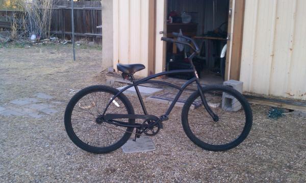 Scored the Phat Stealth frame from the swap meet for $40. Loving the flat black! My Harley riding friend says that they call this "murdered out." Nice