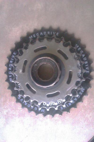 This 24 Falcon sprocket had a smaller cut out than the Shimano so I used it.