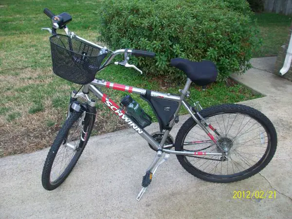 This is the Bike I put together from various parts. The frame is Schwinn. 

I plan  on motorizing this bike at some point.