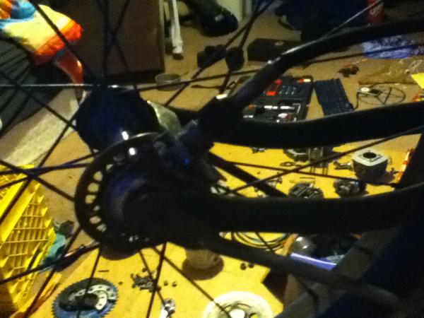 This is the drive gears for the old school DP 20" Exercise Bicycle speedometer I installed. It took me forever to fix it. When I found the exercise bi