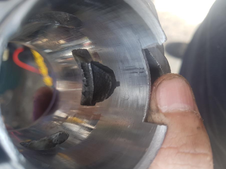 Transfer port Broke badly,