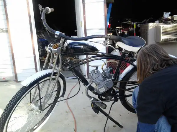 Tuning up a 2-Stroke electra gas bike built in '07