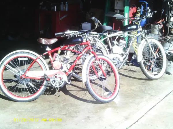 Two cheap cruisers for Greasy and his wife, "Soapy".