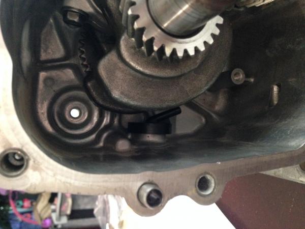 using the stud from the govn to plug the hole up