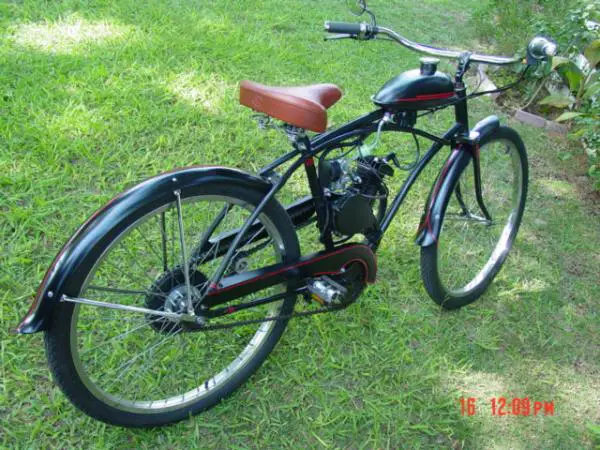 vintage motorized bike