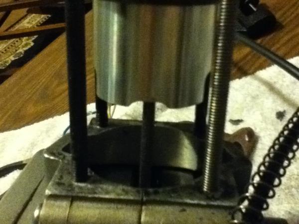 Windowed the piston skirt.
