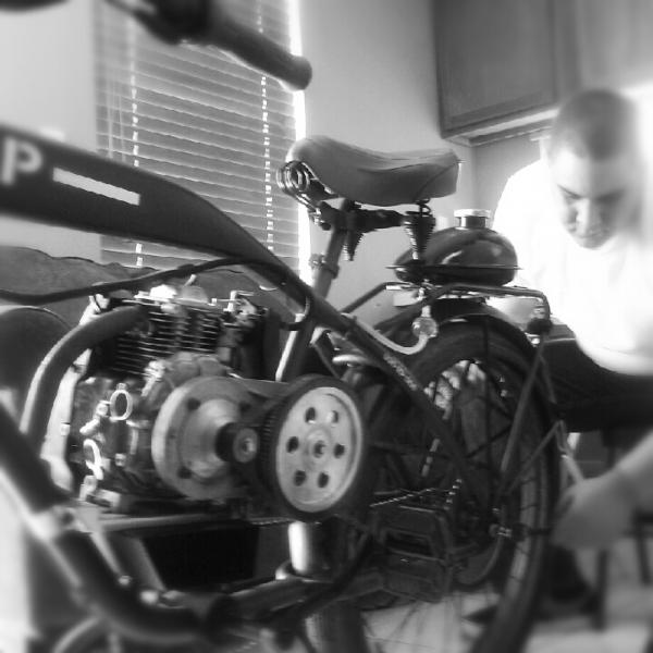 Wrenching on the bike