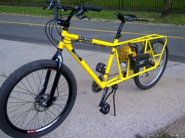 yellow complete bike