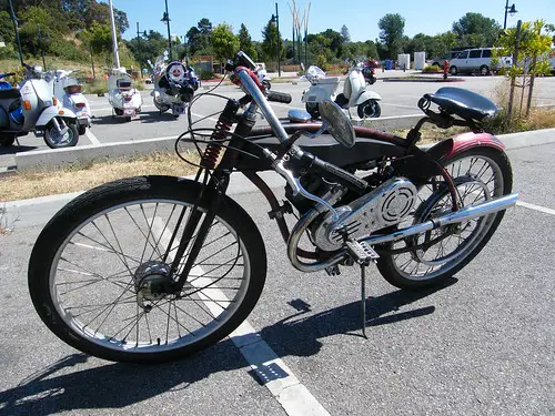a bike with a small engine